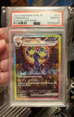 2024 Umbreon ex Pokemon SV8a JP Special Art Rare PSA 10 - Image 1