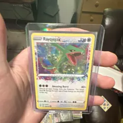 Pokemon Rayquaza Amazing Rare Vivid Voltage Holo 138/185 Basic HP120 English - Image 1