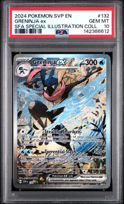 Greninja ex #132 PSA 10 GEM MINT Special Illustration Rare 2024 Pokemon - Image 2