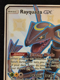 2019 Pokemon Alternative Art Promo Shiny Rayquaza GX #177a/168 EX-NM - Image 2