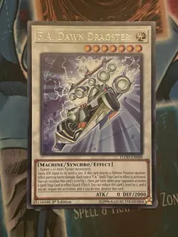 Yugioh F.A. Dawn Dragster FLOD-EN088 Rare 1st Ed NM - Image 1