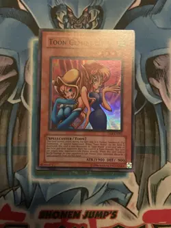 Yugioh! Toon Gemini Elf DL6-EN001 Super Rare LP - Image 1