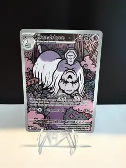 Pokemon TCG Houndstone Mega Evolution Base 145/132 Full Art Rare NM Condition - Image 1