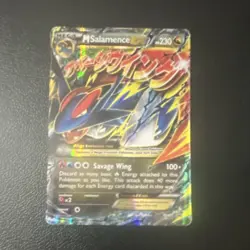 Pokemon M Salamence EX Mega Evolution Promo XY171 Holo 230 HP Savage Wing - Image 1