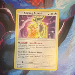 Pokemon TCG Shining Arceus 57/73 Shining Legends Shiny Holo Rare 130 HP English - Image 4