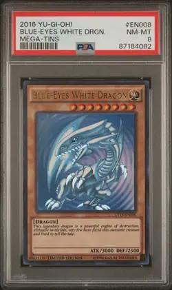 2016 Yu-Gi-Oh! Mega-Tins Limited Edition Holo Blue-Eyes White Dragon #CT13-EN008 - Image 1
