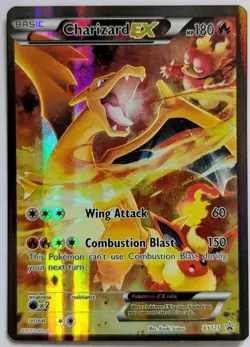 Charizard EX XY121 Black Star Promo Holo Full Art Pokemon Card LP - Image 1