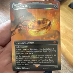 Wizards of the Coast The One Ring Foil Borderless Promo 451 Unique LOTR - Image 1