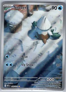 Snover 140/132 ME01: Mega Evolution - Pokemon Card - NM - Image 1