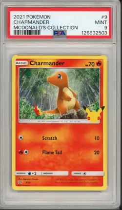 2017 Pokemon Mcdonald's Collection Charmander #9 PSA 9 - Image 1