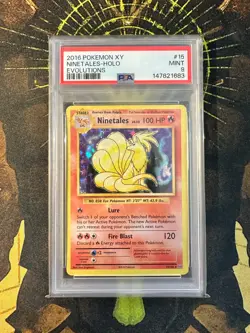 Pokemon Ninetales 15/108 Evolutions HOLO BLEED PSA 9 - Image 1