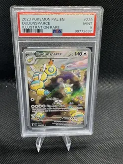 2023 Pokemon Paldea Evolved DUDUNSPARCE Illustration Rare 229/193 PSA 9 - Image 1