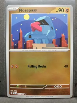 Nosepass 037/088 - Reverse Holo - Pokemon TCG: Perfect Order - English NM - Image 1