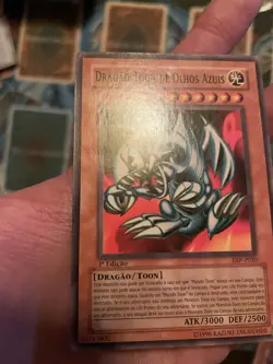 YUGIOH Blue Eyes Toon Dragon SDP-020 1st Edition MP portuguese - Image 3