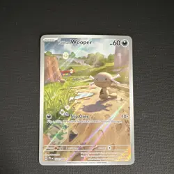 Pokemon Paldean Wooper Illustration Rare Holo Me02 102/094 60 HP Card - Image 1