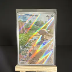 Pokemon Paldean Wooper Illustration Rare Holo Me02 102/094 60 HP Card - Image 3
