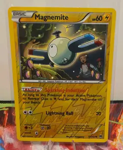 Pokemon Breakthrough Magnemite Reverse Holo Common Card 51/162 LP - Image 1