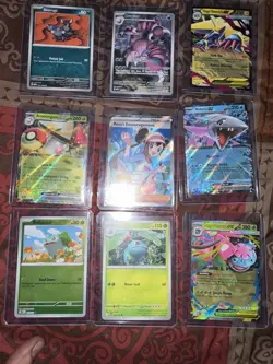 Pokemon Card Lot 9 Cards Bulbasaur Ivysaur Mega Venusaur EX Skorupi Drapion - Image 1