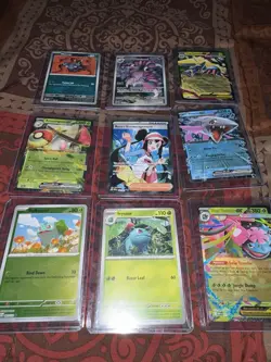 Pokemon Card Lot 9 Cards Bulbasaur Ivysaur Mega Venusaur EX Skorupi Drapion - Image 2