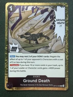 One Piece CCG Ground Death OP14-096 Rare Foil Holo Card TCG - Image 1