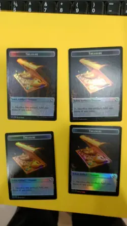 4XMTG AFR 15 FOIL Treasure Token BOO ZOMBLE ANGEL FAERIE DRAGON - Image 1
