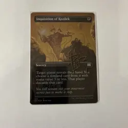 SHADOW SIGNED by RK POST - FOIL Inquisition of Kozilek 355 Borderless MTG - Image 1