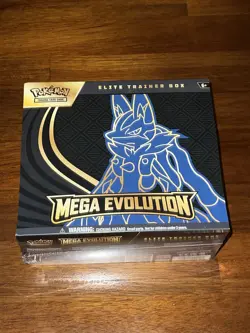 Pokemon Mega Evolution Elite Trainer Box Lucario Riolu 2023 English - Image 1