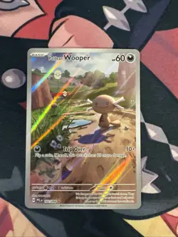 Paldean Wooper 102/094 Illustration Rare English Pokemon ME02 Phantasmal Flames - Image 1