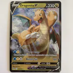 Pokemon TCG Dragonite V 49/78 Pokemon Go Ultra Rare Full Art - Image 1