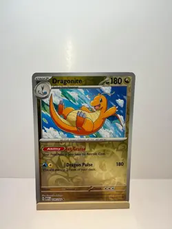Dragonite 149/165 Rare 151 Pokemon Reverse Holo Near Mint - Image 1