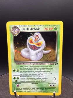 Pokemon TCG Dark Arbok 2/82 Team Rocket Holo SWIRL - Image 2