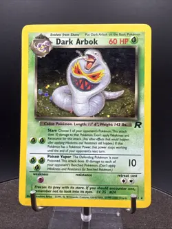 Pokemon TCG Dark Arbok 2/82 Team Rocket Holo SWIRL - Image 3