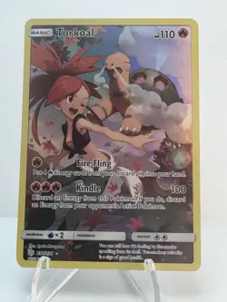 Torkoal (Secret) Secret Rare SM Cosmic Eclipse 237/236 Pokemon TCG NM Near Mint - Image 1