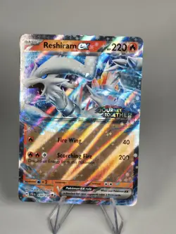Pokemon TCG, Reshiram Ex 030/159 Journey Together Stamped - Image 1