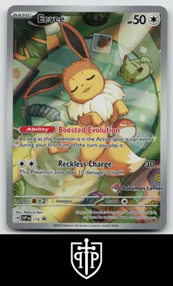 Pokemon - Eevee 173 Scarlet & Violet - Holo Pokemon Center Exclusive Promo - NM - Image 1