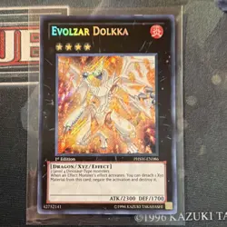 YuGiOh! PHSW-EN086 Evolzar Dolkka 1st Edition Secret Rare LP - Image 1