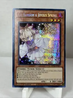 Yugioh Ash Blossom & Joyous Spring MP22-EN257 1st Ed Secret Rare Holo - NM - Image 1