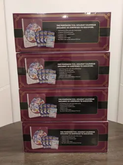 4x Pokemon TCG 2025 Holiday Calendar Box Lot - Factory Sealed - Exclusive Card - Image 5