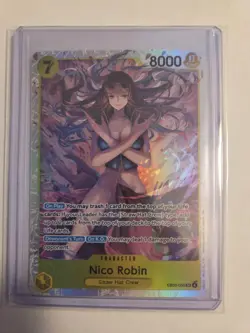 Nico Robin EB03-055 SR Foil English One Piece TCG Card Near Mint - Image 1