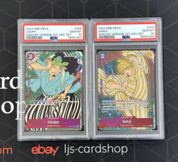 Complete 2024 One Piece 1st Anniversary Set PSA 10 Sequential Cert English T1 - Image 2