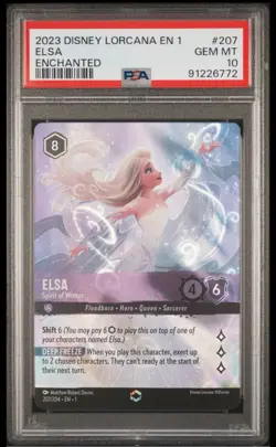 Disney Lorcana Elsa Enchanted - Spirit of Winter The First Chapter - PSA 10 2023 - Image 2
