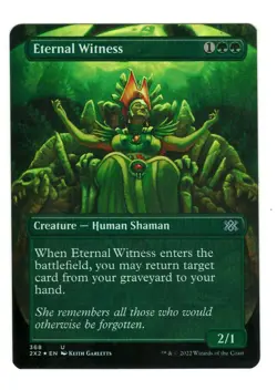 MTG Eternal Witness Borderless Foil Double Masters 2022 Magic The Gathering TCG - Image 1