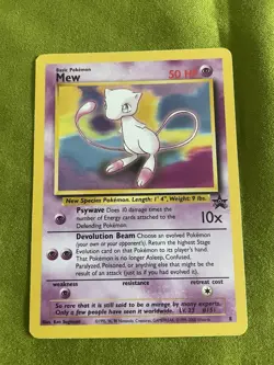 Pokemon TCG Mew Wotc Promo 08/53 50 HP Promo Regular 2000 Wizards Basic - Image 1