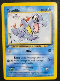 Pokemon Totodile 81/111 1st Edition - Neo Genesis (NM+) - Image 1