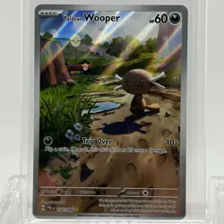 Pokemon TCG Phantasmal Flames Paldean Wooper #102/094 Illustration Rare NM - Image 1