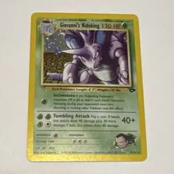 Pokemon Giovanni's Nidoking 7/132 Gym Challenge Holo Rare 120 HP Unlimited - Image 1