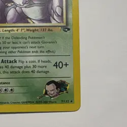 Pokemon Giovanni's Nidoking 7/132 Gym Challenge Holo Rare 120 HP Unlimited - Image 5