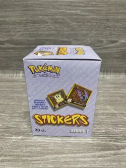 Pokemon Stickers Series 1 Artbox Original 1999 Full Retail Display Box of 30 Pks 601139116206 - Image 3