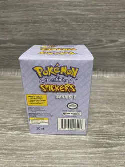 Pokemon Stickers Series 1 Artbox Original 1999 Full Retail Display Box of 30 Pks 601139116206 - Image 4