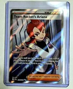 Pokemon TCG Lot Rocket's Ariana Secret Rare Full Art + Mewtwo EX + Dudunsparce - Image 4